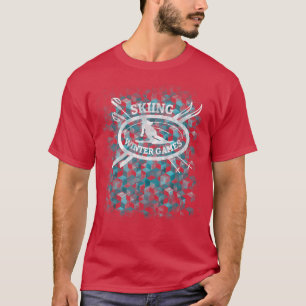 Camiseta Ski Snowboard Shirt Goggles Esquí Montaña Ape Sn