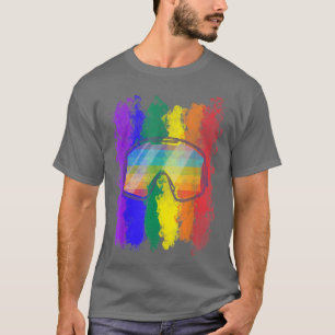 Camiseta Ski Snowboard Snow Goggles Skiing Mountain Ape Sno
