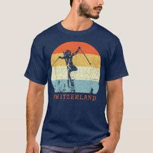 Camiseta Ski Switzerland Vintage Snow Skiing Vacation 643