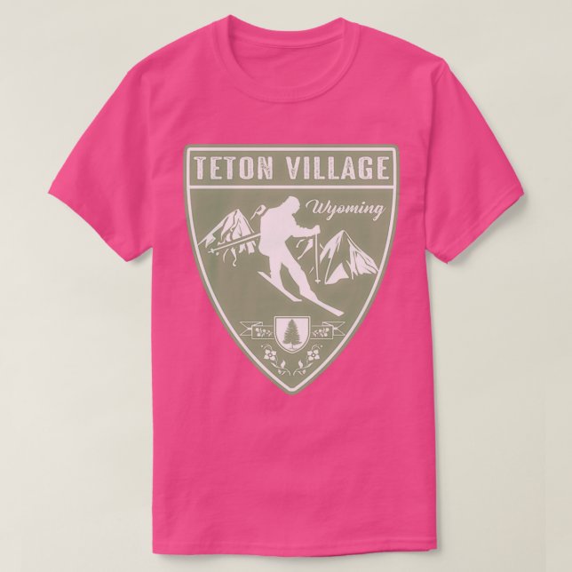 Camiseta Ski Teton Village Wyoming (Diseño del anverso)