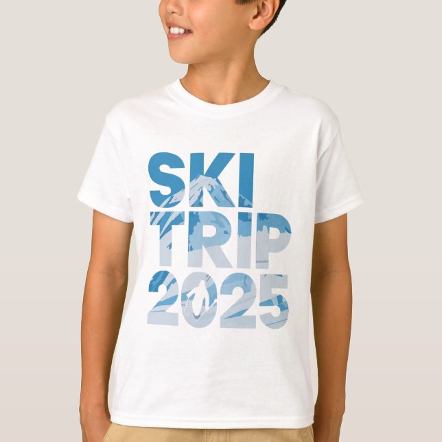 Camiseta Ski Trip 2025 Men Women Funny Skiing 1  (Anverso)