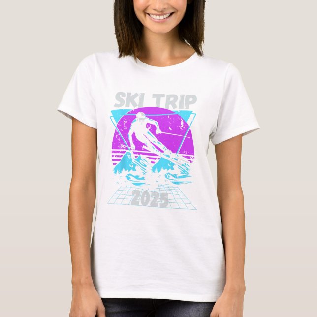 Camiseta Ski Trip 2026 - Matching Family Snow Skiing Vacati (Anverso)