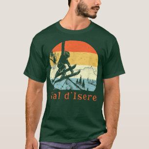 Camiseta Ski Val d'Isere, France Vintage Retro Snow Skiing 