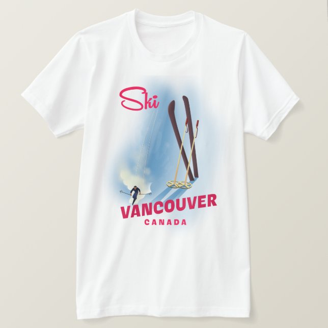 Camiseta Ski Vancouver Canadá (Anverso del diseño)