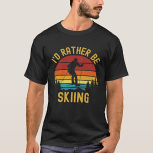 Camiseta Ski Vintage Retro Prefiero Esquiar