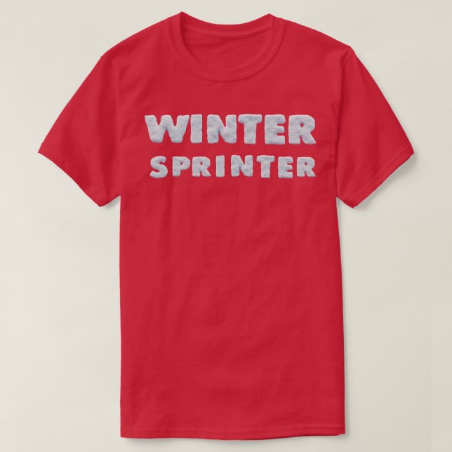 Camiseta Ski Winter Sports Winter Sprinter (Diseño del anverso)