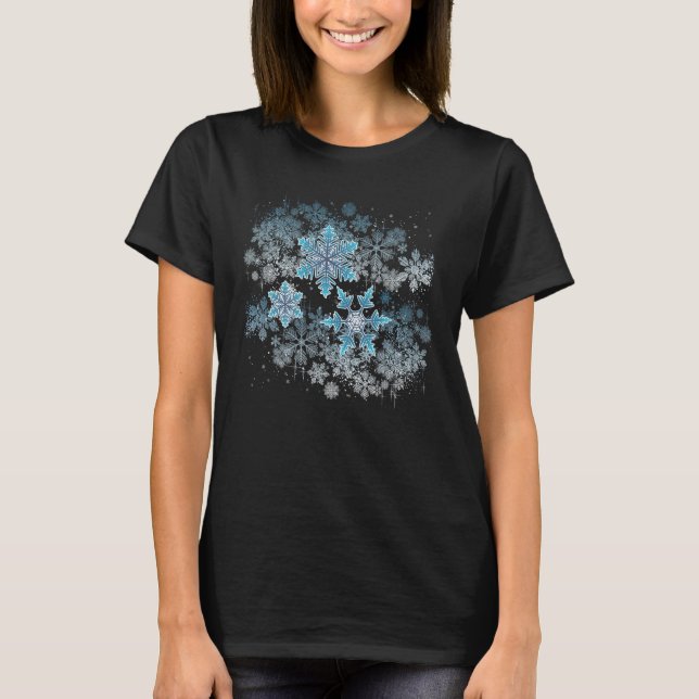 Camiseta Ski Y Snowboard I Snowflake (Anverso)