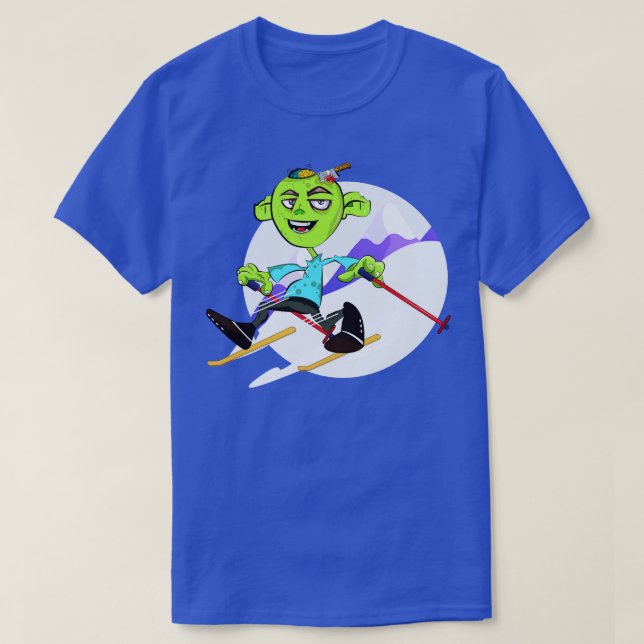 Camiseta Ski Zombie (Diseño del anverso)