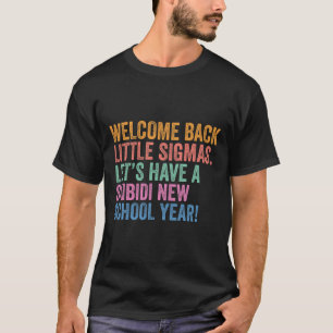 Camiseta Skibidi Año Escolar Nuevo Bienvenidos de Nuevo Peq