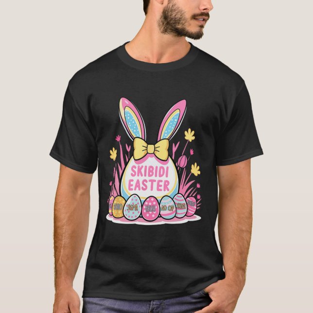 Camiseta Skibidi Easter - Funny Easter Rizzler Gen Alpha Sl (Anverso)