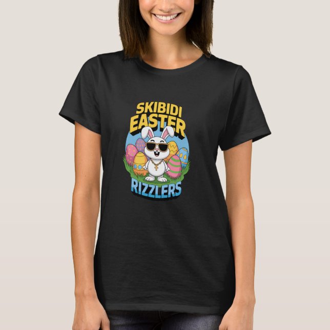 Camiseta Skibidi Easter Funny Easter Rizzlers Sigma Gen Alp (Anverso)