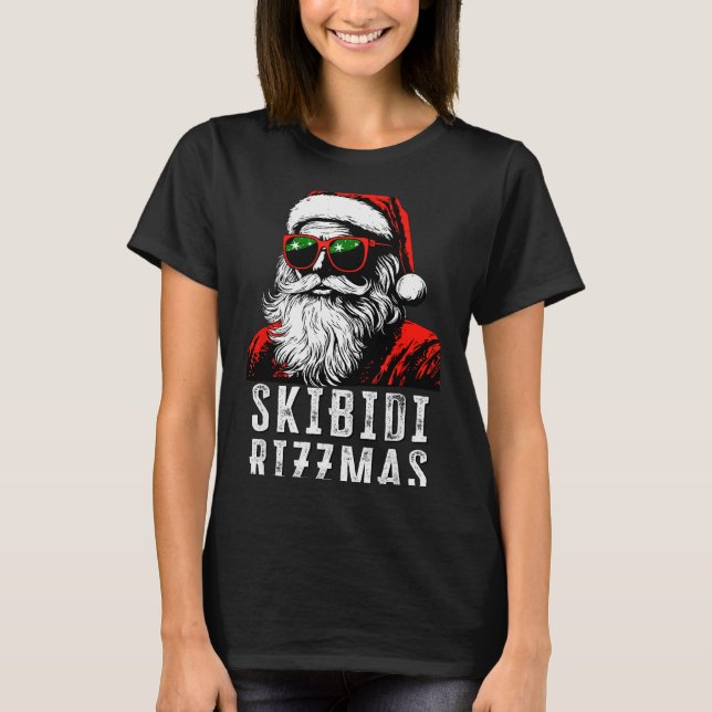 Camiseta Skibidi Rizzmas Christmas Rizz Santa Claus Charism (Anverso)