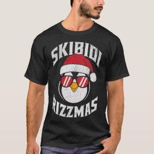 Camiseta Skibidi Rizzmas Divertido Gen Alpha Argot Navidad