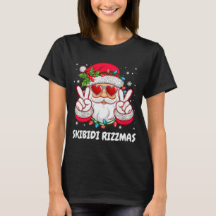 Camiseta Skibidi Rizzmas Navidad Santa Claus Divertido Navi