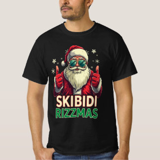 Camiseta Skibidi Rizzmas Navidades Papá Noel