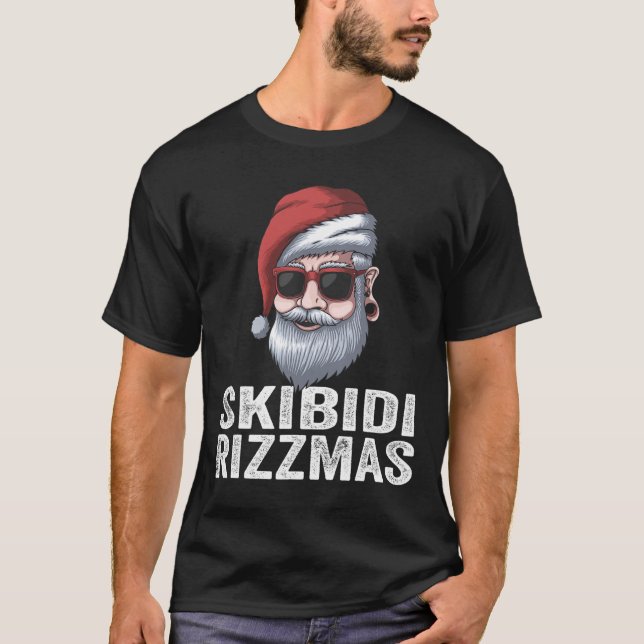 Camiseta Skibidi Rizzmas Navidades Santa Merry Rizz Mas Xma (Anverso)