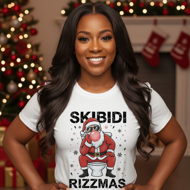 Camiseta Skibidi Rizzmas Santa Claus Toilet Funny Christmas (Subido por el creador)