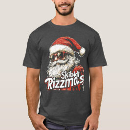 Camiseta Skibidi RizzMass El gracioso Papá Noel Rizz la tem