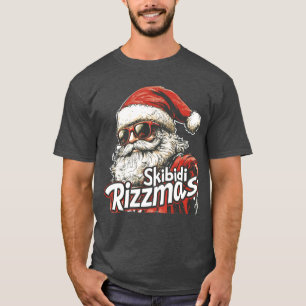 Camiseta Skibidi RizzMass El gracioso Papá Noel Rizz la tem