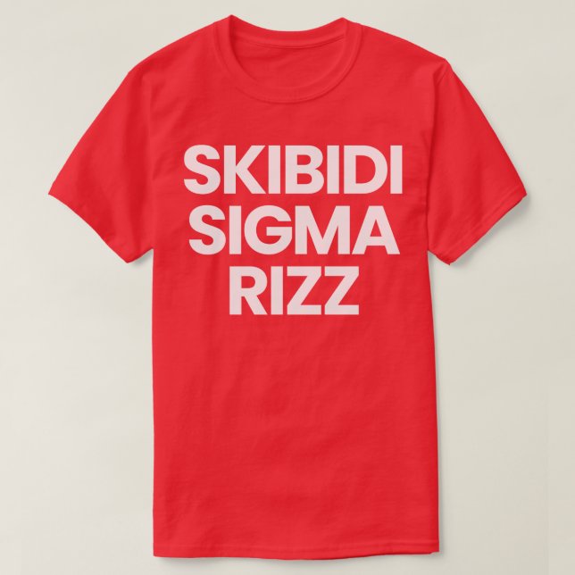 Camiseta Skibidi Sigma Rizz (Diseño del anverso)