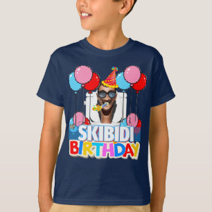Camiseta Skibidi Toilet Birthday Tee [Personalizar!]