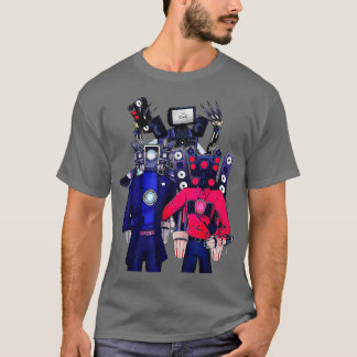 Camiseta Skibidi Toilet Camera man Speaker TV man Kawai