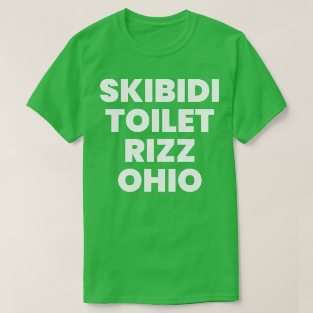 Camiseta Skibidi Toilet Rizz Ohio (Diseño del anverso)