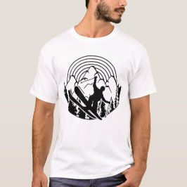 Camiseta Skier in the mountains - winter sports T-Shirt
