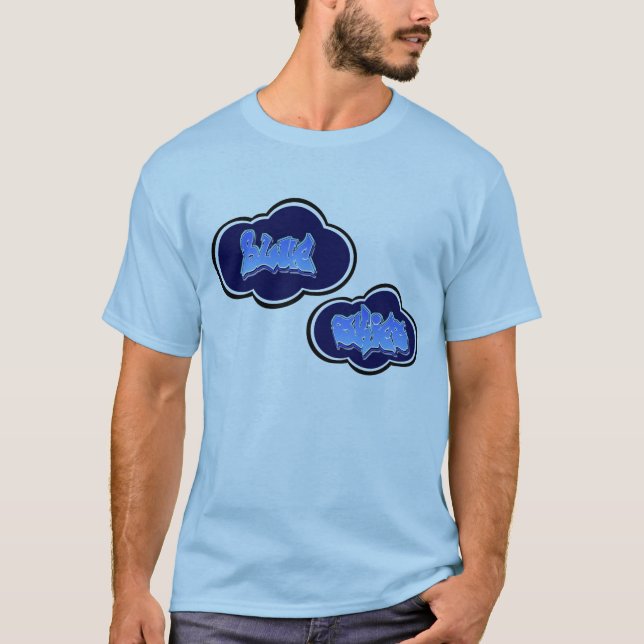 Camiseta Skies_clouds azul (Anverso)