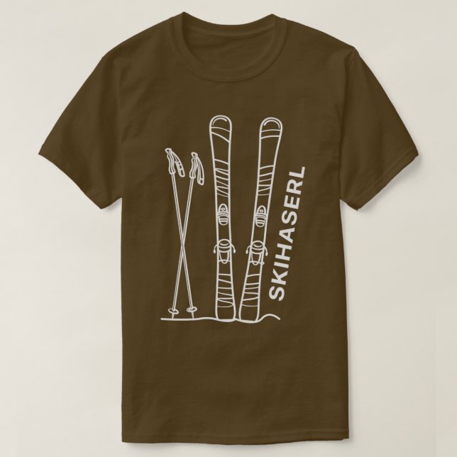 Camiseta Skihaserl vacaciones en invierno Deportes de invie (Diseño del anverso)