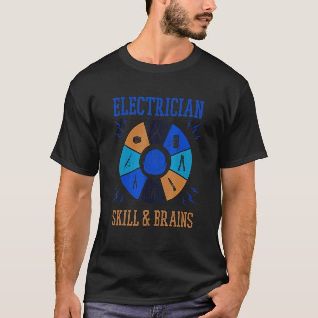 Camiseta Skills and Brains Electro Engineer Electrician (Anverso)