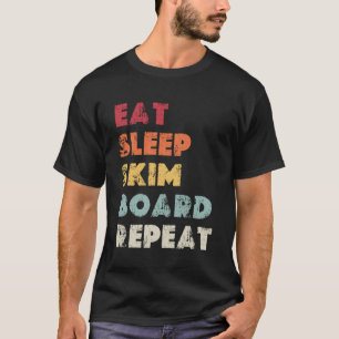 Camiseta Skimboard de repetición de skimboarding