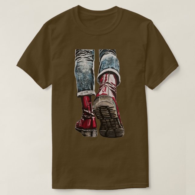 Camiseta Skinhead Boots (Diseño del anverso)