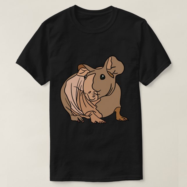 Camiseta Skinny Pig Guinea Pig Pegatina (Diseño del anverso)
