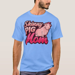 Camiseta Skinny Pig Mom Bandana Design para un amante del c