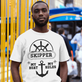 Camiseta Skipper My Bot My Rules Awesome Fisherman Gift