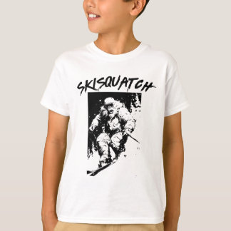 Camiseta Skisquatch esquí retro Bigfoot esquí vintage Sasqu