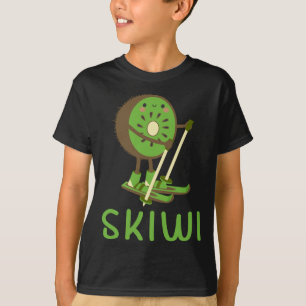 Camiseta Skiwi Kiwi Ski Skiit Fruits Winter Sports Ap