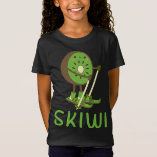 Camiseta Skiwi Kiwi Ski Skiit Fruits Winter Sports Ap