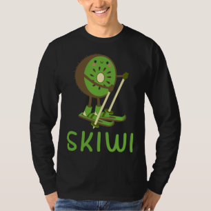 Camiseta Skiwi Kiwi Ski Skiit Fruits Winter Sports Ap