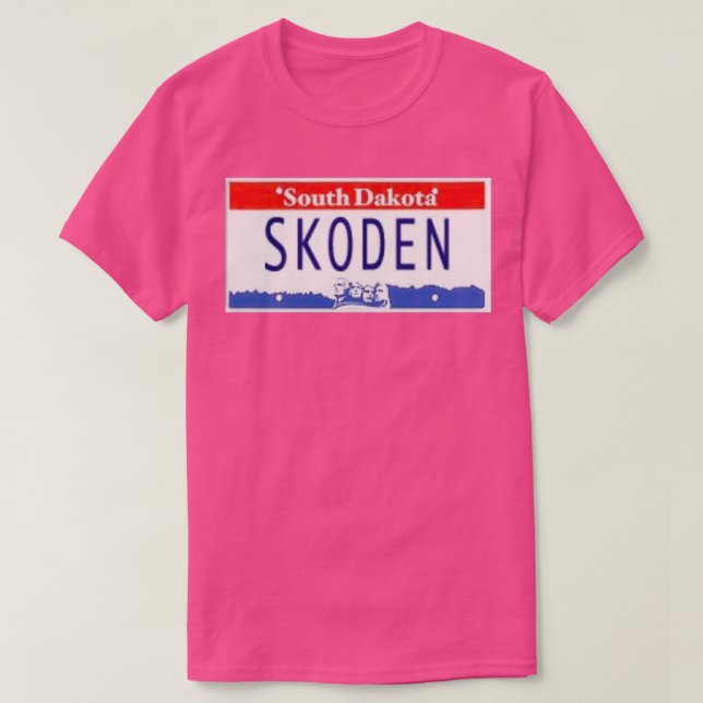 Camiseta SKODEN South Dakota License Plate Long (Diseño del anverso)
