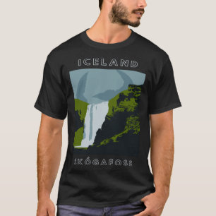 Camiseta Skogafoss Waterfall Travel