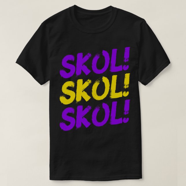 Camiseta Skol Skol Skol Minnesota Fútbol para Minnesota Fa (Diseño del anverso)