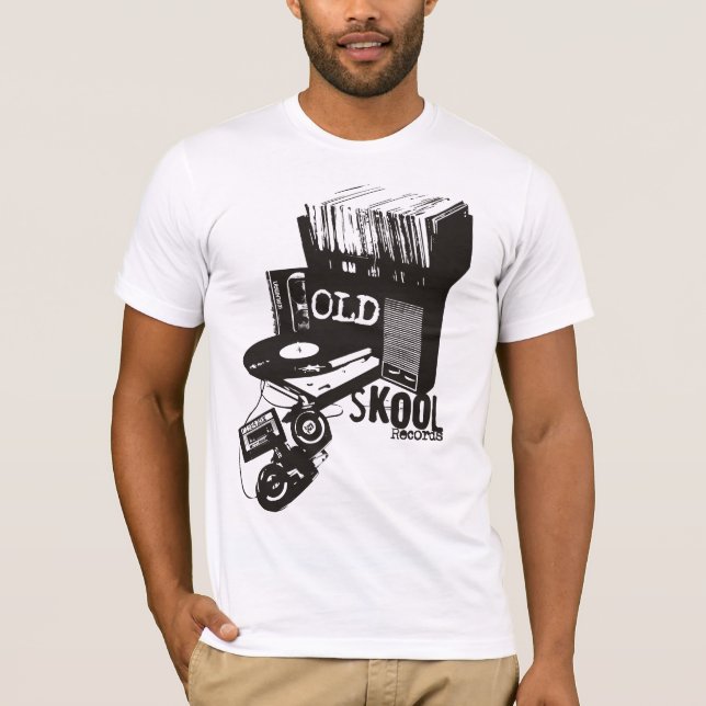 Camiseta Skool viejo destruido vintage (Anverso)