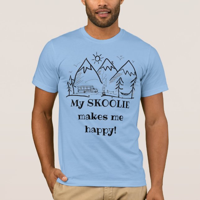 Camiseta Skoolie Happy 1 (Anverso)