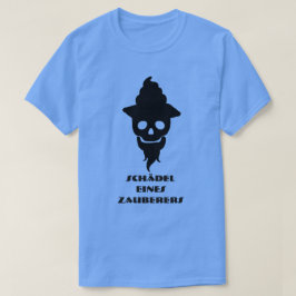 Camiseta Sku mago y texto Schädel eines Zauberers