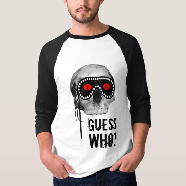 Camiseta Skull - Adivina quién? personalizable (Anverso)