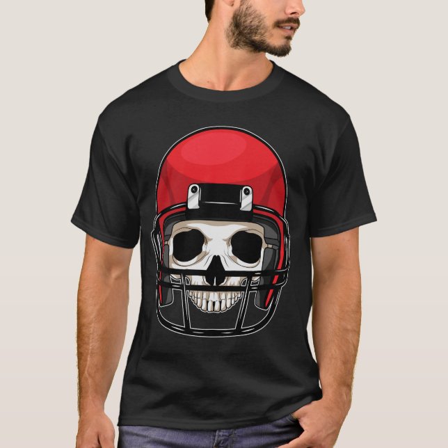 Camiseta Skull American Football Sports (Anverso)