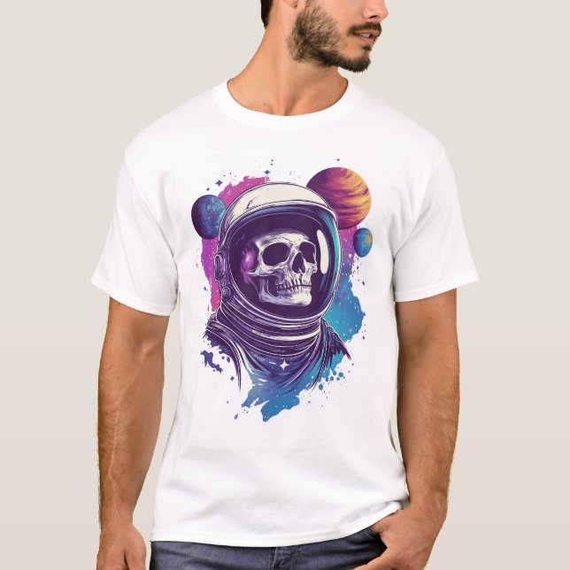 Camiseta Skull Astronaut Explorer (Anverso)