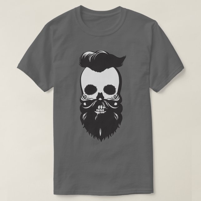 Camiseta Skull Barber TShirt Classic TShirt (Diseño del anverso)